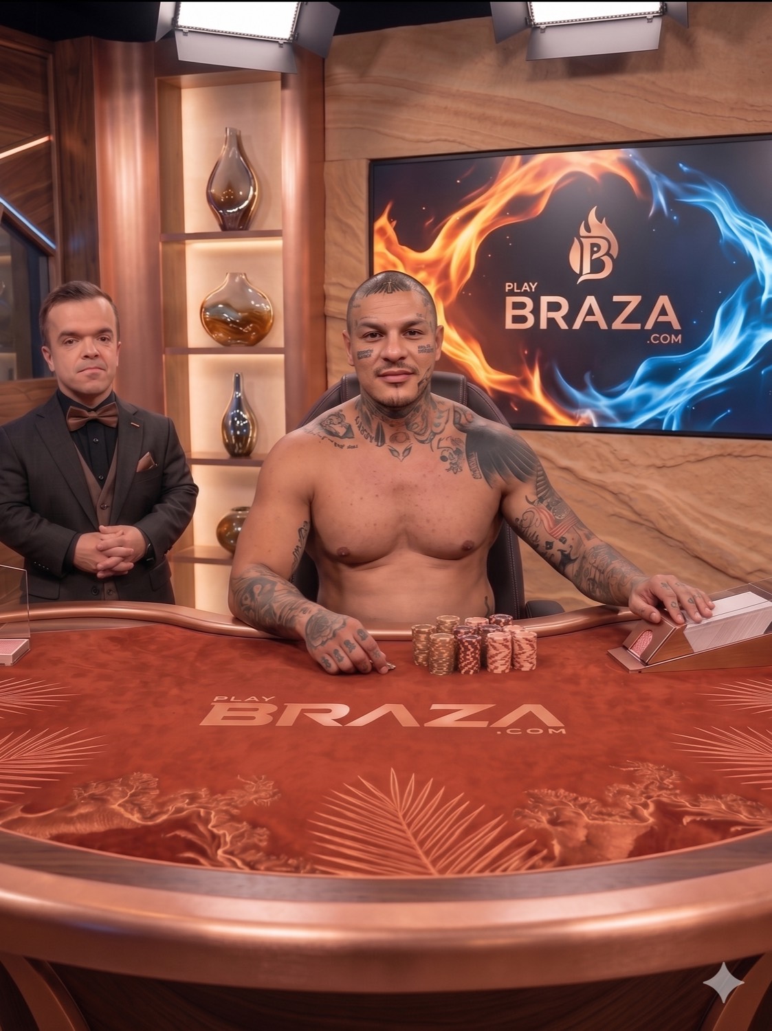 Bastidores da mesa BRAZA